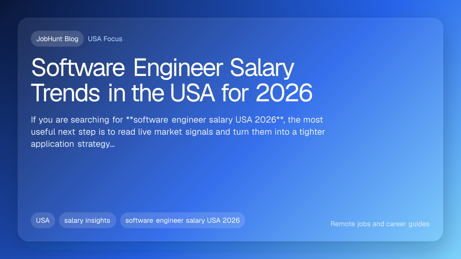 Software Engineer Salary Trends in the USA for 2026